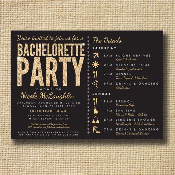 Party Invitations Simple Cheap Bachelorette Desi Document