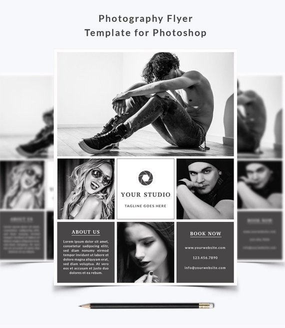 Photography Flyer Template 011 For Photoshop 8 5 X 11 Etsy Document