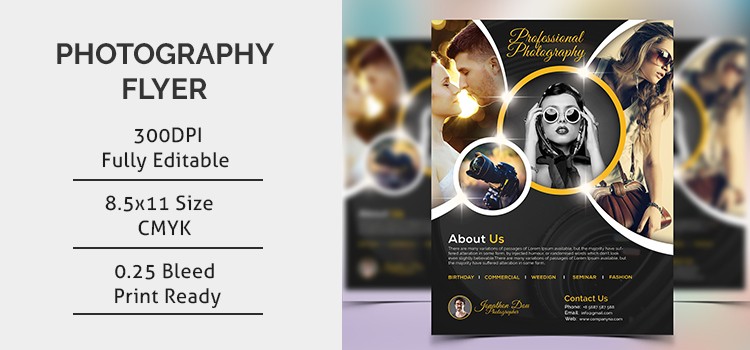 Photography Flyer Template Document