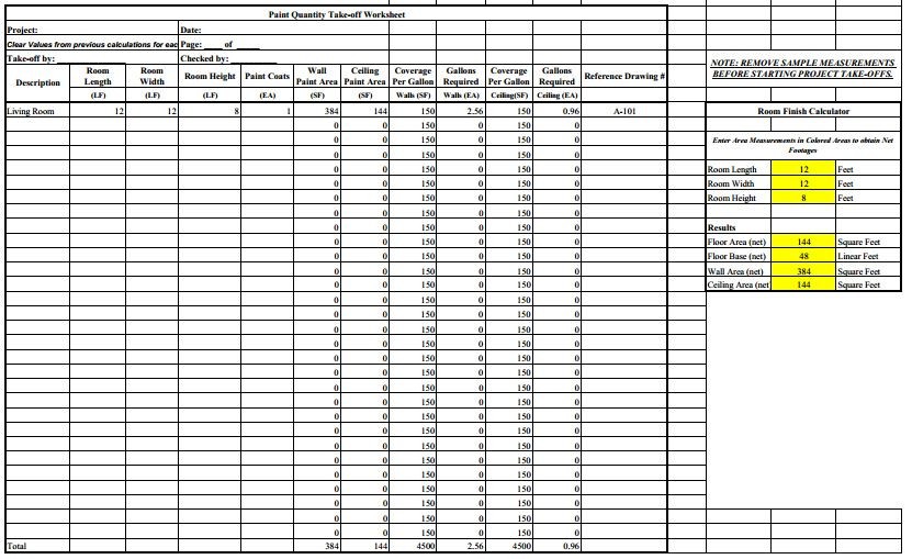 Pin By Sandy On Estimate Construction In 2018 Pinterest Document Quantity Takeoff Excel Spreadsheet