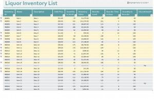 Pin By Template Master On Small Business Tools Templates Document Bar Inventory Spreadsheet