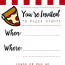 Pizza Night Invites Printables Pinterest Party Document Template