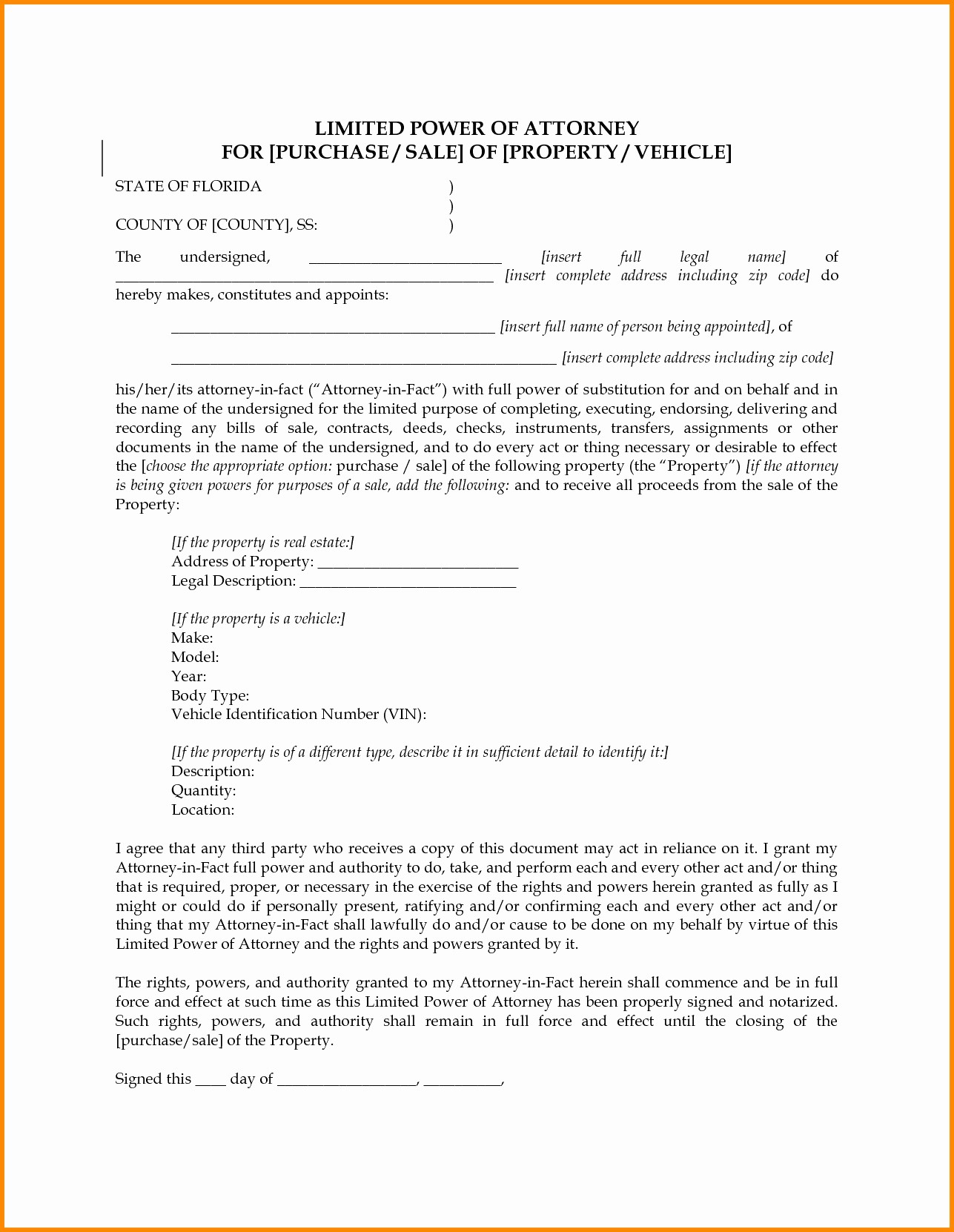 Power Of Attorney Form Florida Revocation 791x1024 Unforgettable Document