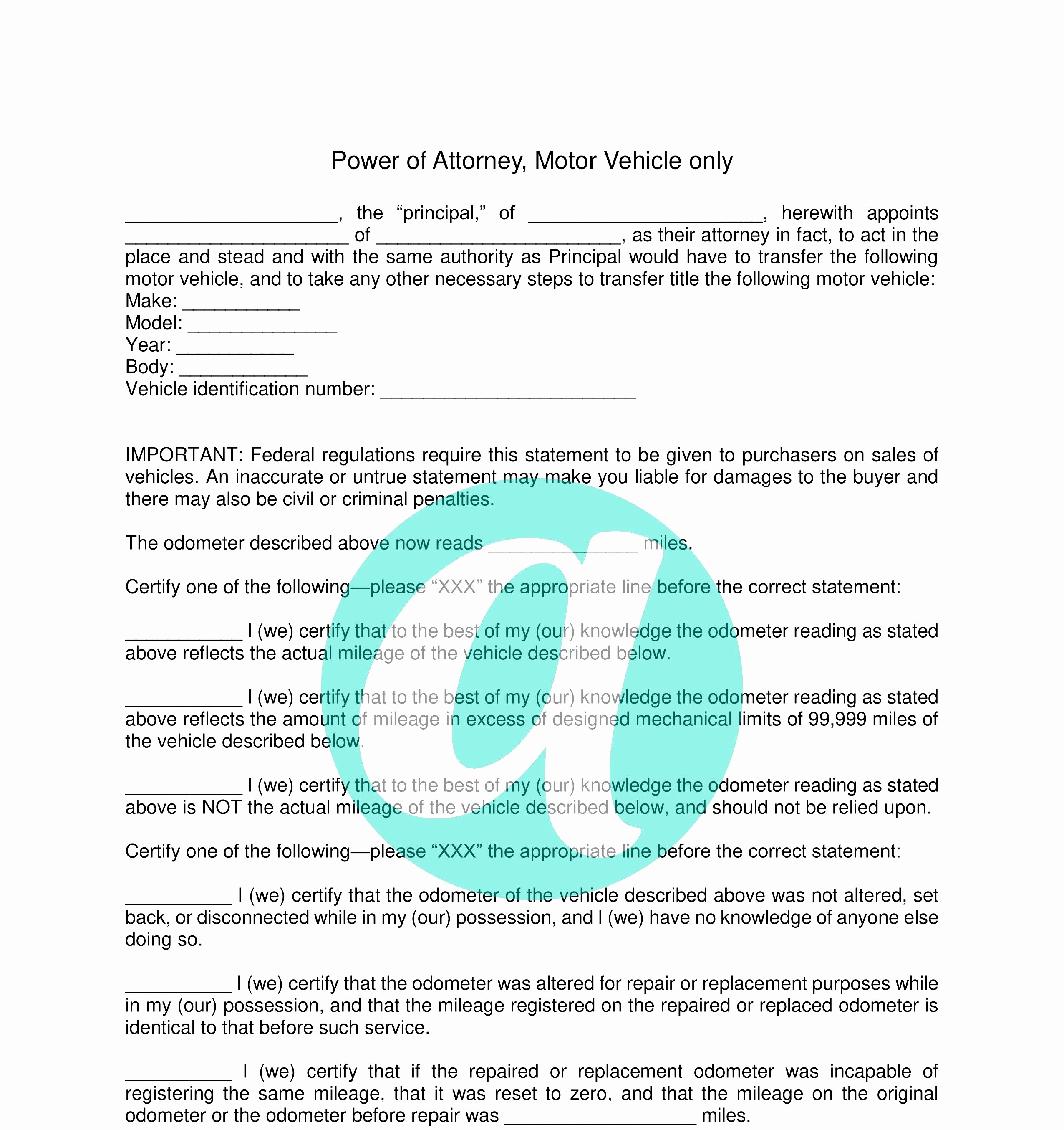 Power Of Attorney Form Idaho Awesome Indiana Bmv Poa Luxury Document