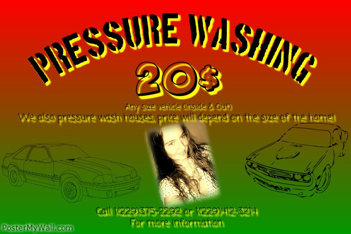 Pressure Washing Flyer Template PosterMyWall Document Flyers