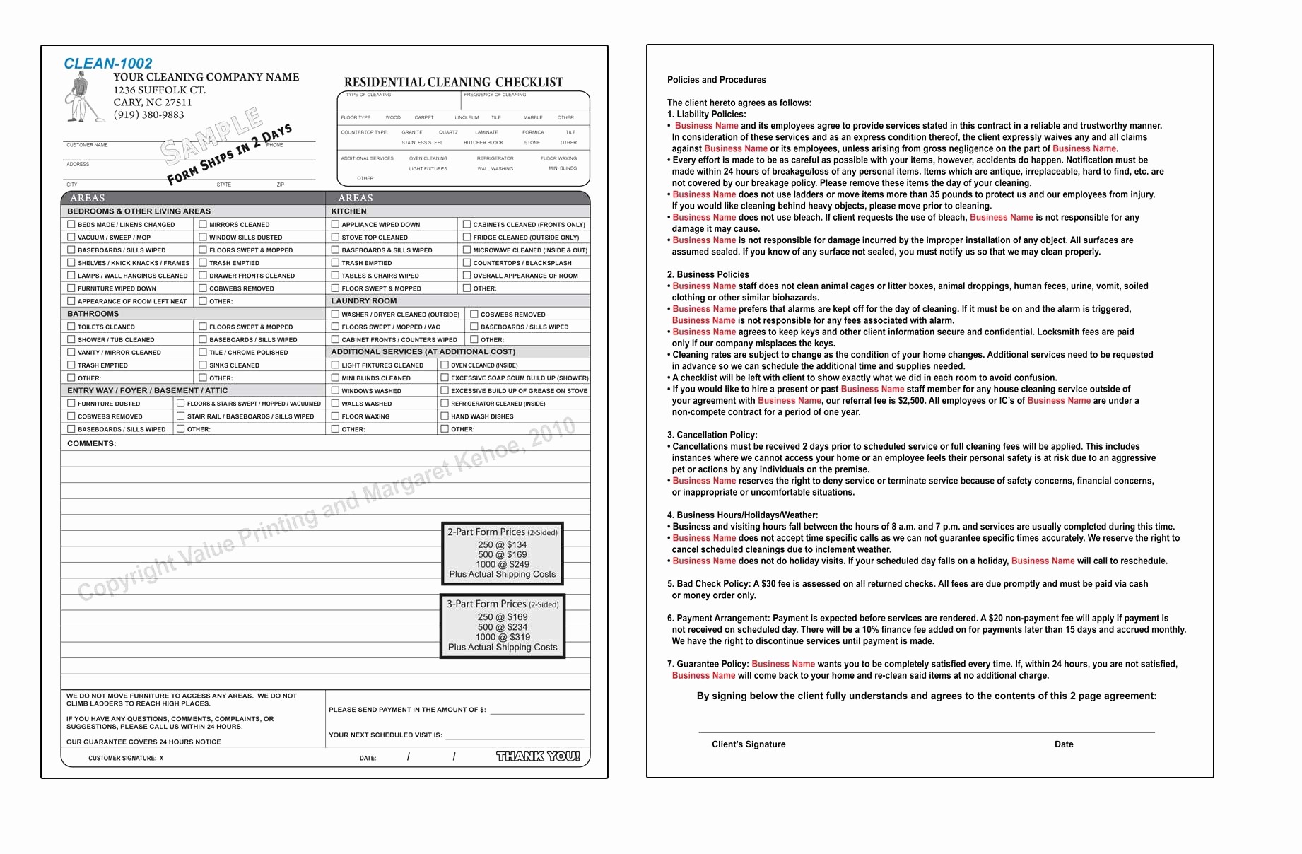 Pressure Washing Proposal Template Lovely Contract Document