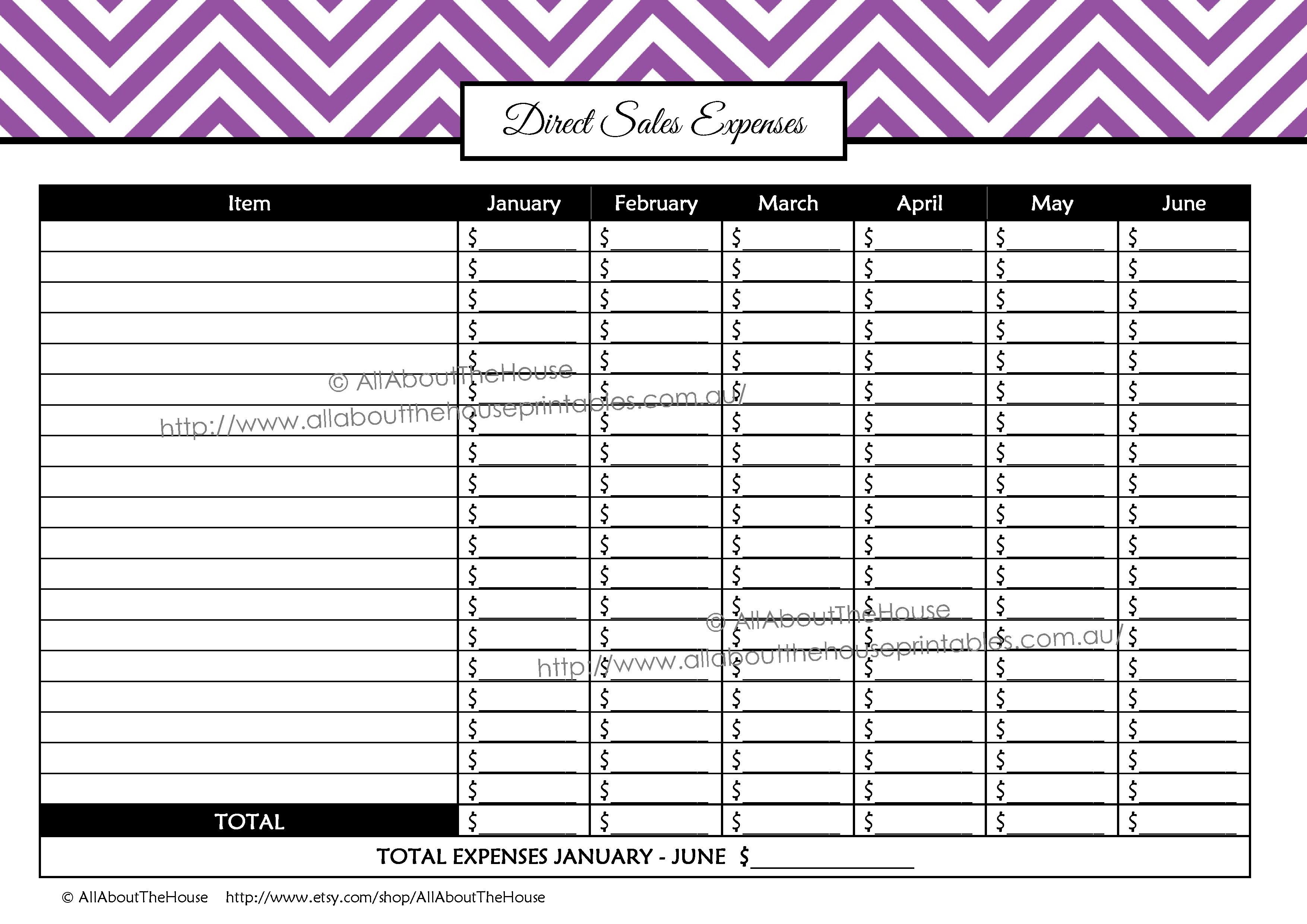 Printable Direct Sales Planner EDITABLE All About Planners Document Tracking Sheets
