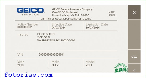 Progressive Insurance Card Template Website With Photo Gallery Document Auto Cards Templates