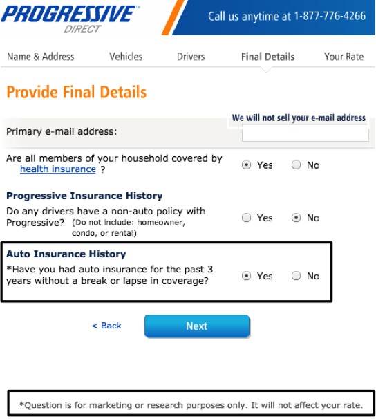 Progressive Insurance Declaration Page HashTag Bg