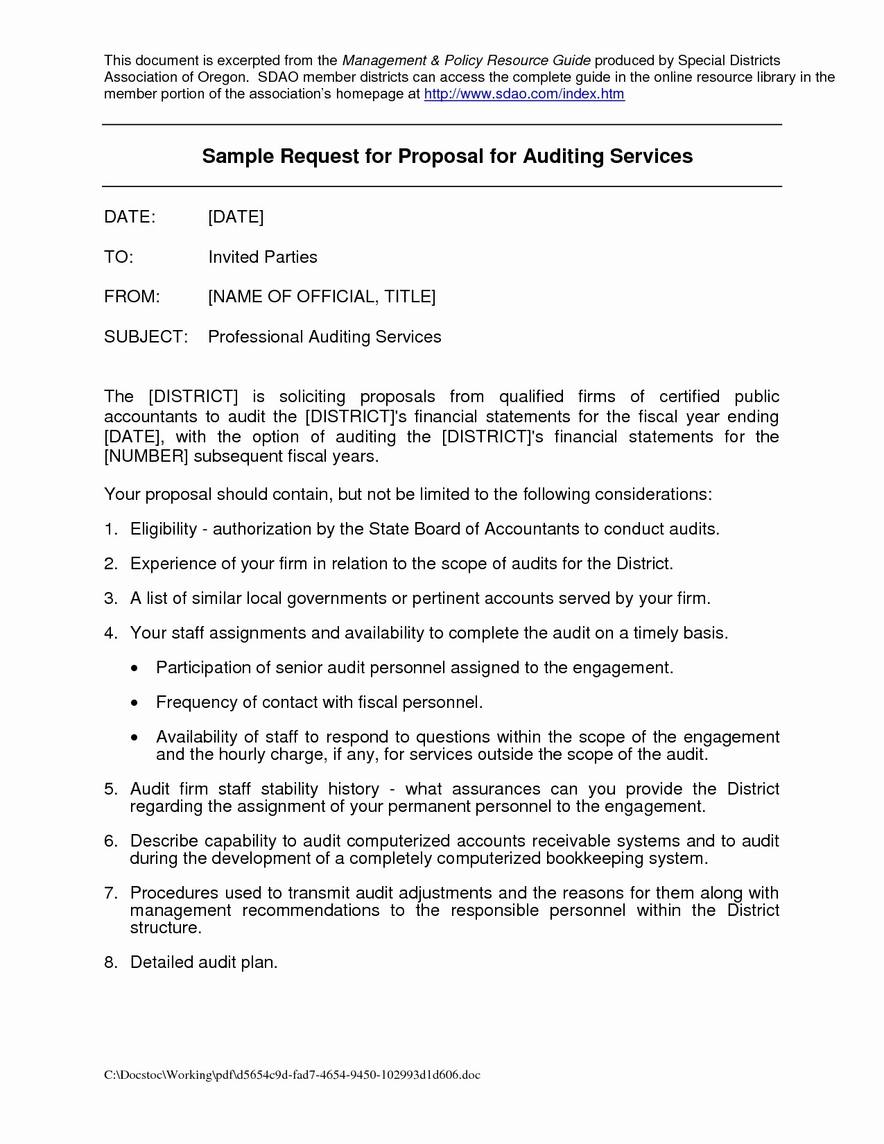 Proposal For Accounting Services Template New Document