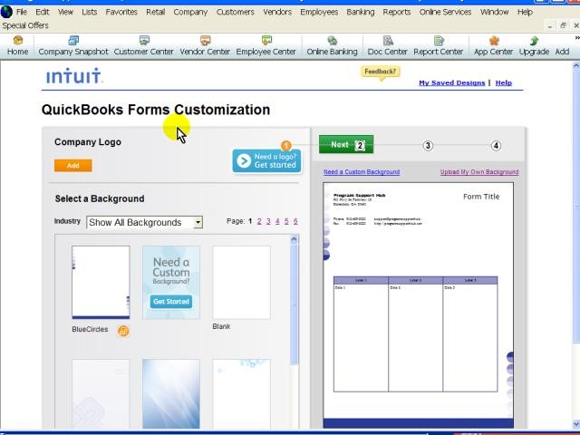 QuickBooks Detail Forms Templates Lists Document Quickbooks