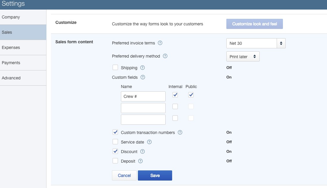 Quickbooks Online And Custom Invoice IDs Teamwork Projects Support Document Customize Invoices In
