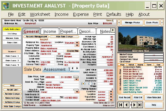 Real Estate Spreadsheet Analysis On Inventory Free Excel Document Commercial