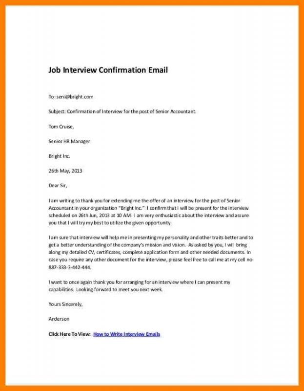 Reply To Interview Invitation Email Sample Template Pinterest Document Offer