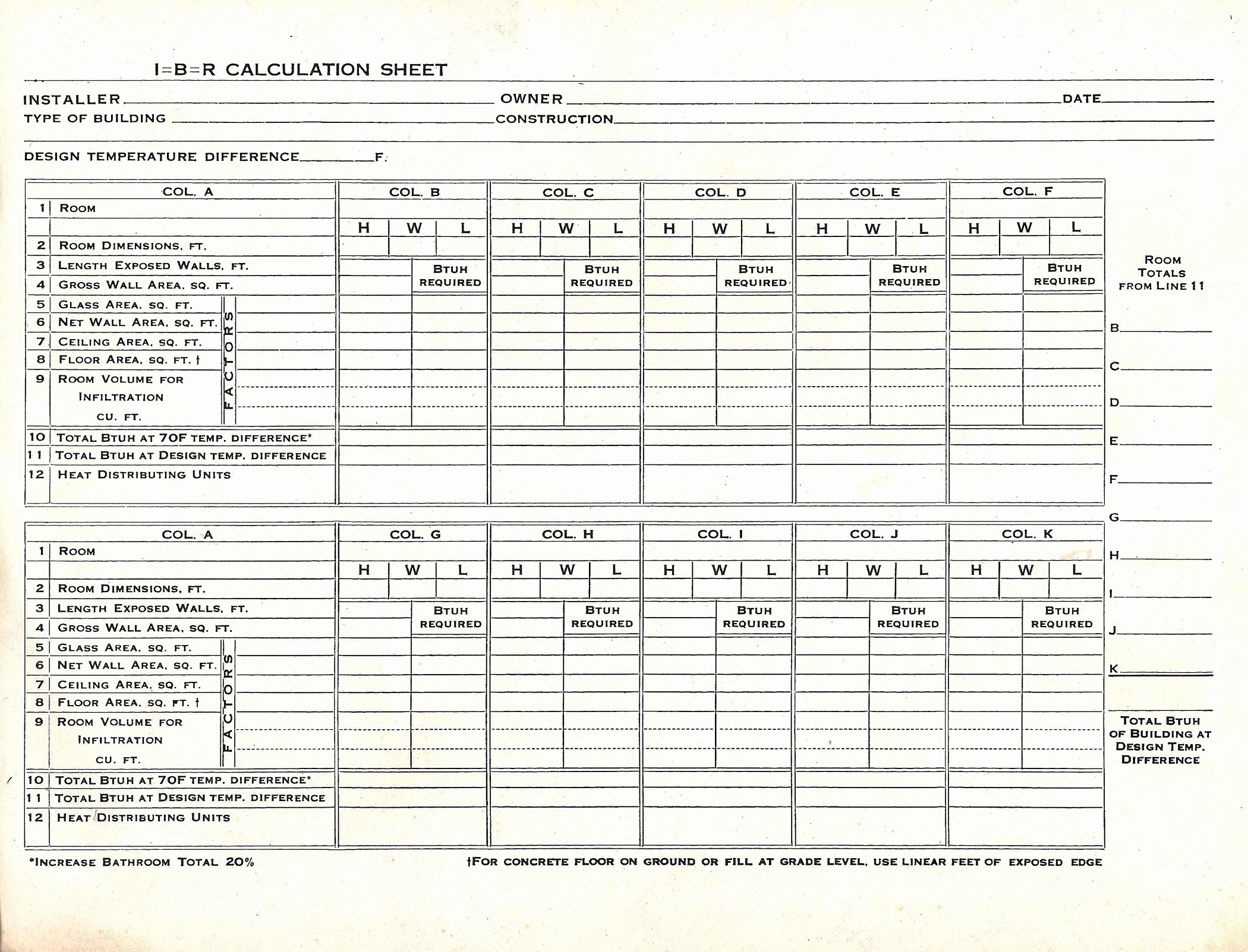 Residential Heat Load Calculation Spreadsheet Elegant Document