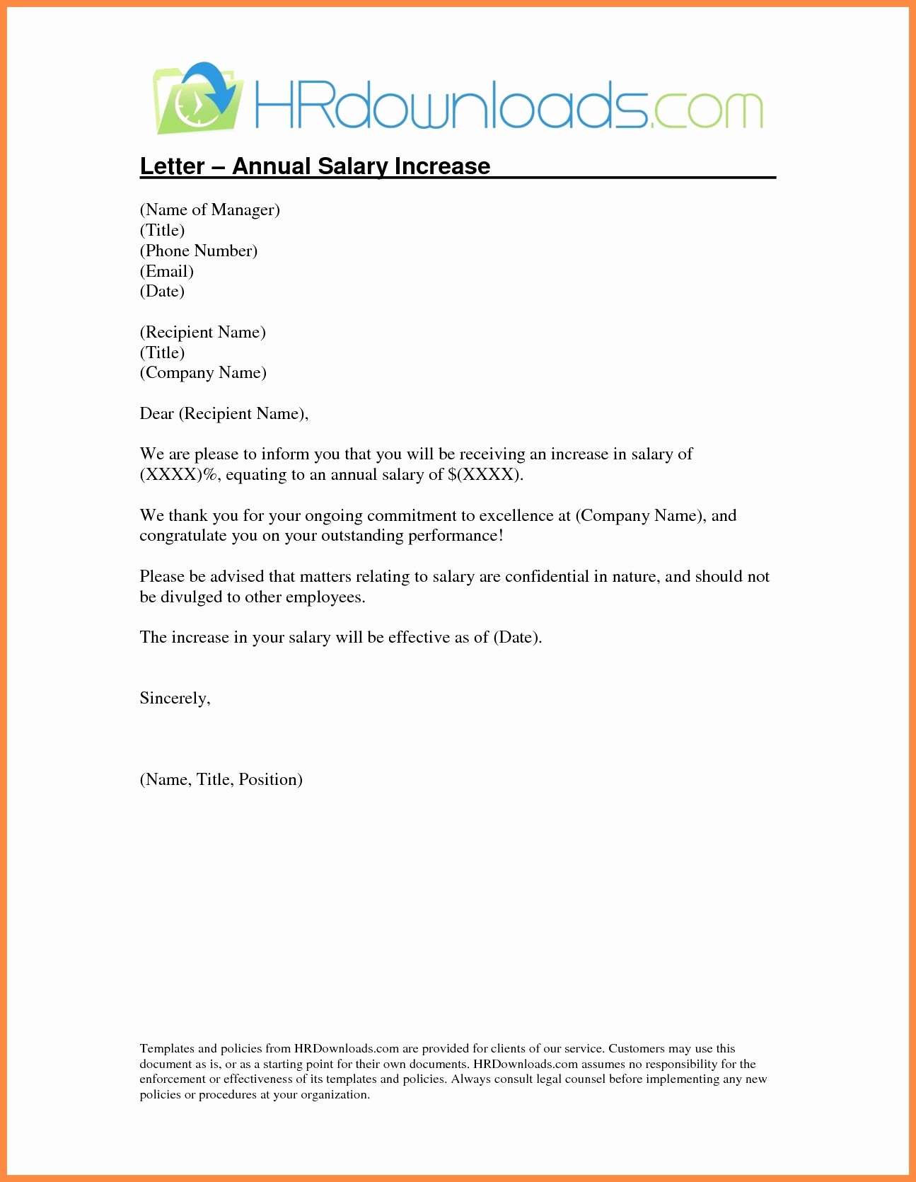 Salary Reduction Letters Lovely Agreement Letter Unique