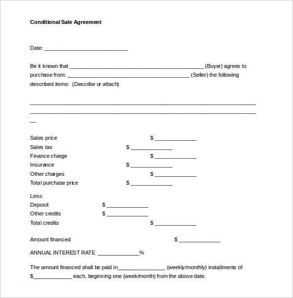 Sales Contract Template 15 Free Word PDF Documents Download Document Agreement