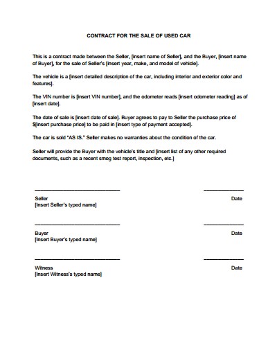 Sales Contract Template Free Download Create Edit Fill And Print Document