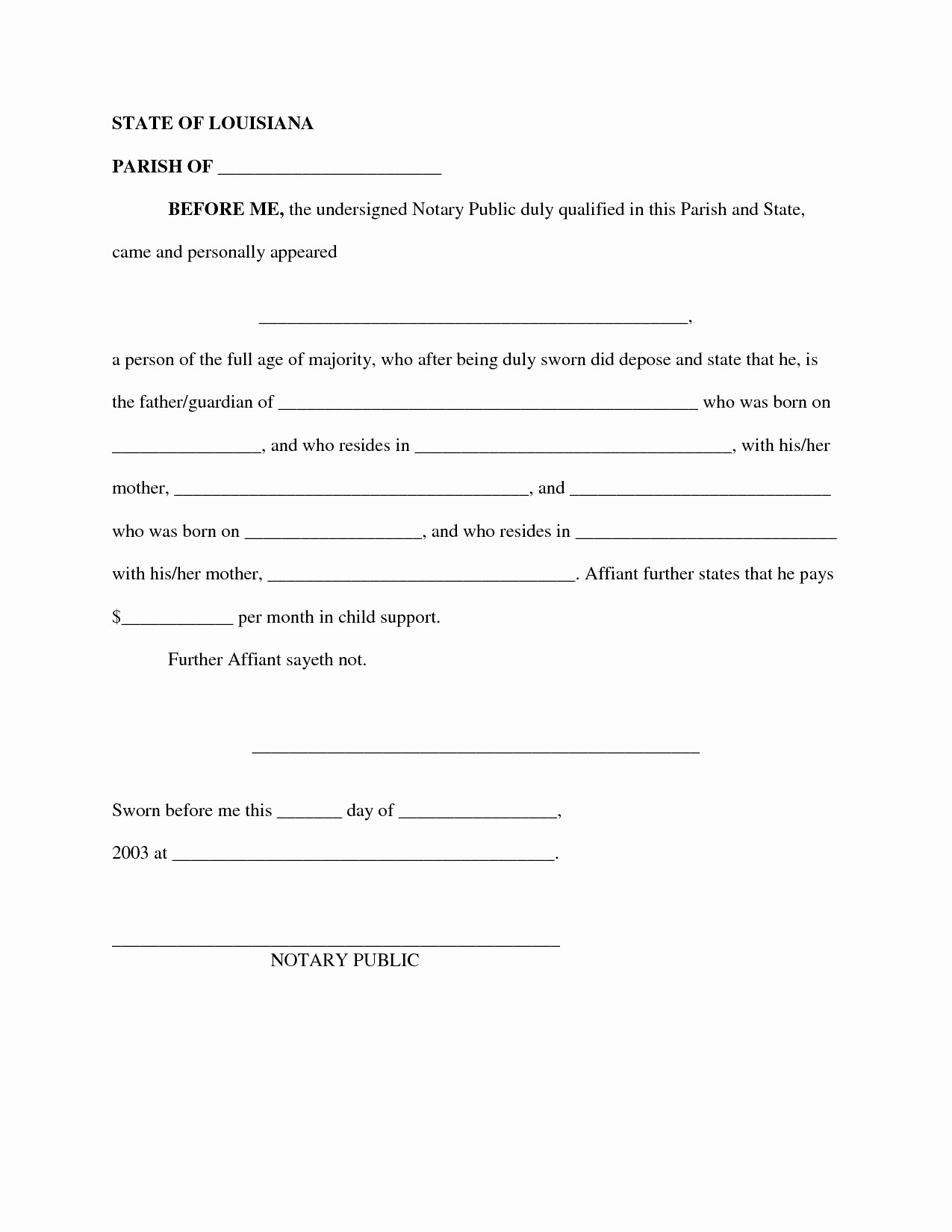 Sample Child Support Agreement Between Parents Elegant Voluntary Document