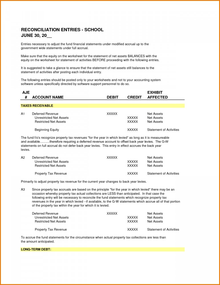 Sample Church Financial Statement Template And Free Document