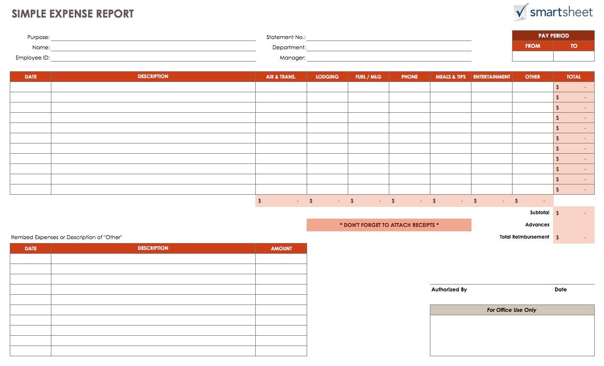 Sample Expense Report Excel Tier Crewpulse Co Document Daily Expenses Sheet In Format Free Download