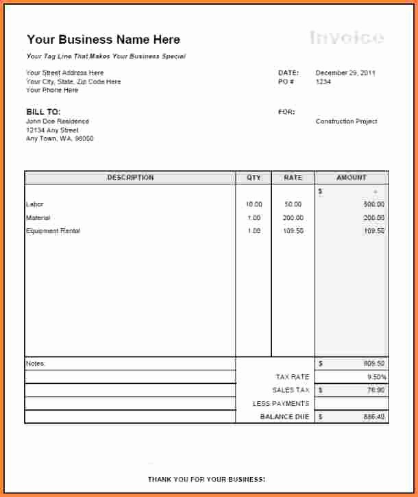 Sample Invoice Architectural Services 34 Printable Service Document For