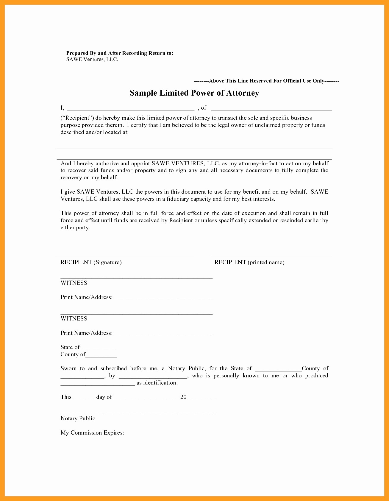 Sample Power Of Attorney Form Fresh Indiana Bmv Poa Lovely Limited