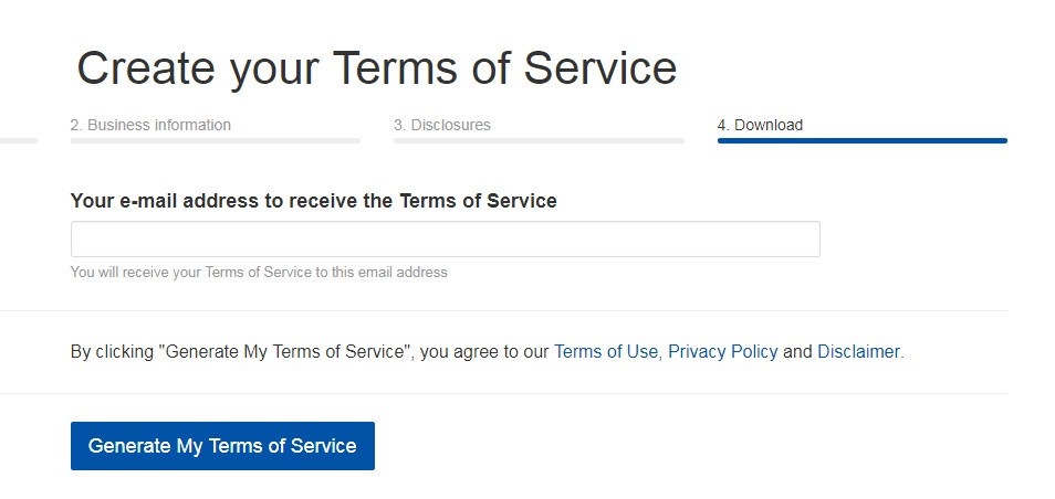 Sample Terms Of Service Template TermsFeed Document Web Hosting