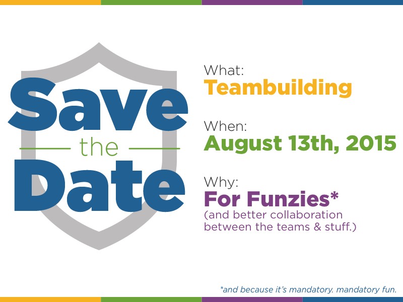 Save The Date Card For Teambuilding Event By Jess Zak Dribbble Document Team Building Invitation