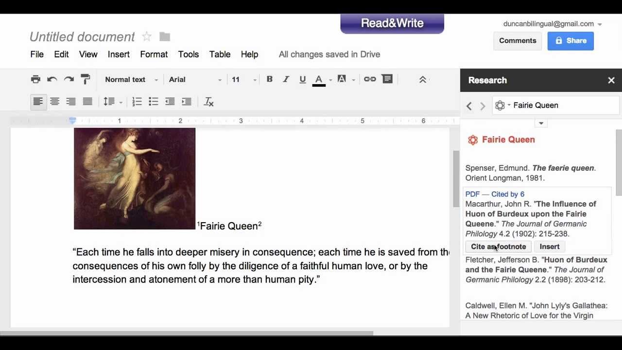 Searching For Resources And Citing Them In Google Docs YouTube Document A