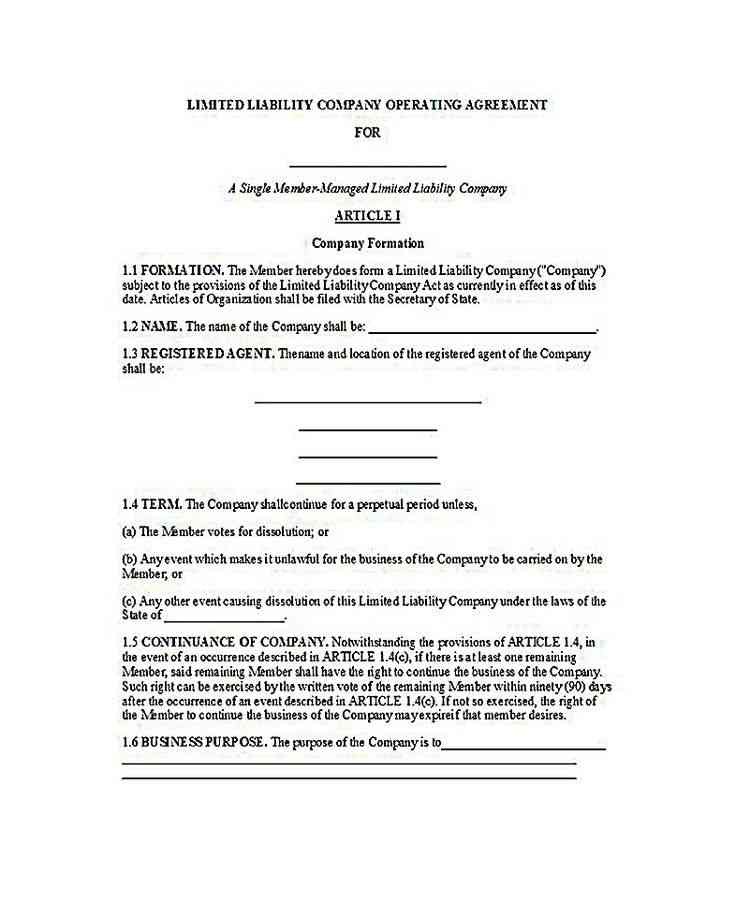 Self Directed Ira Llc Operating Agreement Pdf New 283 Best Document