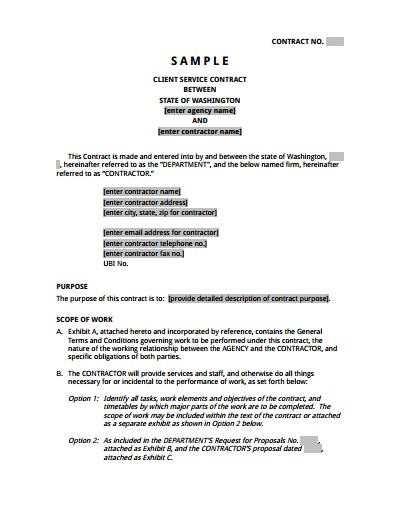 Service Agreement Template Free Download Create Edit Fill And