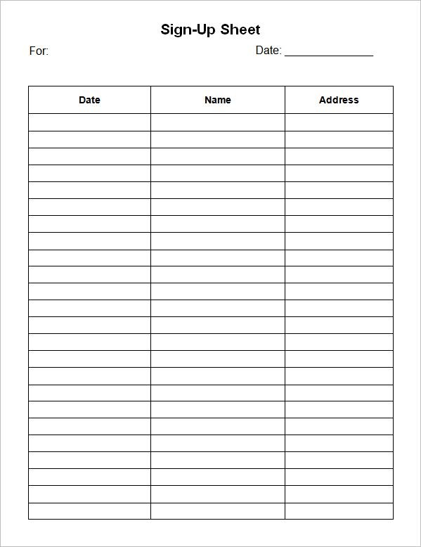 Sign Up Sheet Template Word Tier Crewpulse Co Document How To Make A Signup On