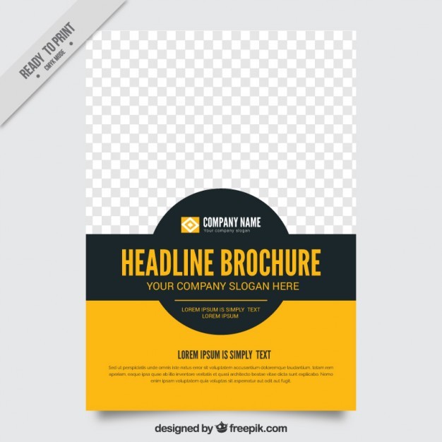 Simple Brochure Template Vector Free Download Document One Page Templates