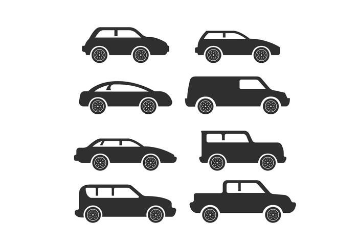Simple Car Icon Silhouette Vectors Download Free Vector Art Stock Document