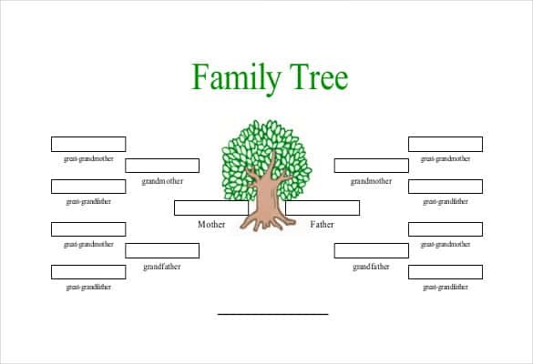 Simple Family Tree Template 27 Free Word Excel PDF Format Document With Siblings
