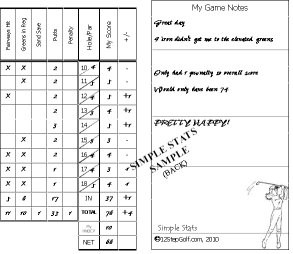 Simple Stats A Golf Journal Document Stat Tracker