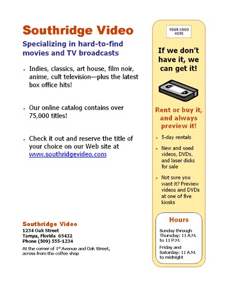 Small Business Flyer Document New