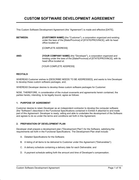 Software Development Schedule Template Zaxa Tk Document Agreement Doc