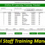 Staff Training Manager Database Excel Userform Online PC Learning Document Spreadsheet To Track Employee