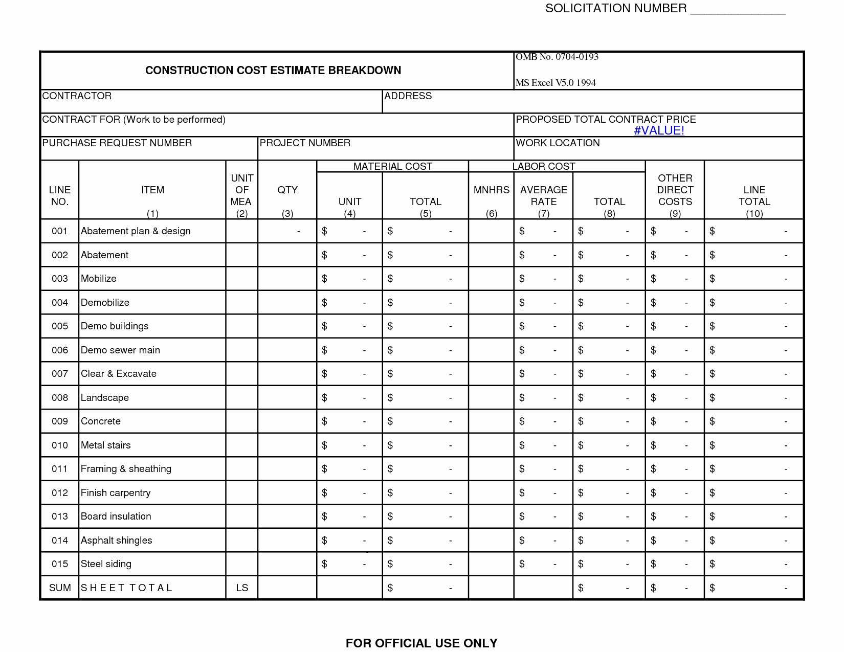 Steel Estimating Spreadsheet My Templates Document Structural