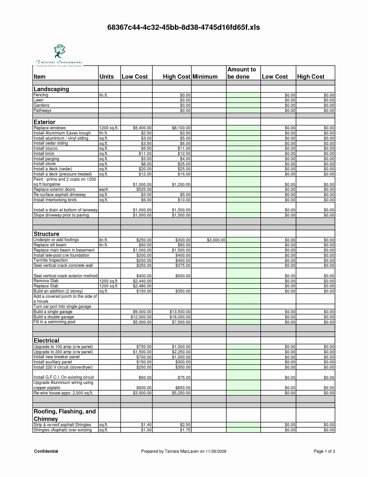 Steelstimating Spreadsheet Lovely Newlegant Framing Takeoff Document Steel Fabrication Estimating Excel