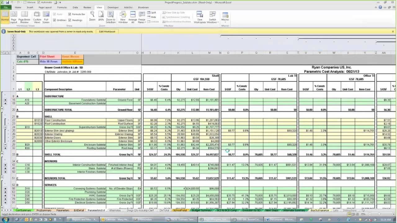 T4C4 Estimate Template 201 Advanced Excel YouTube Document Spreadsheet