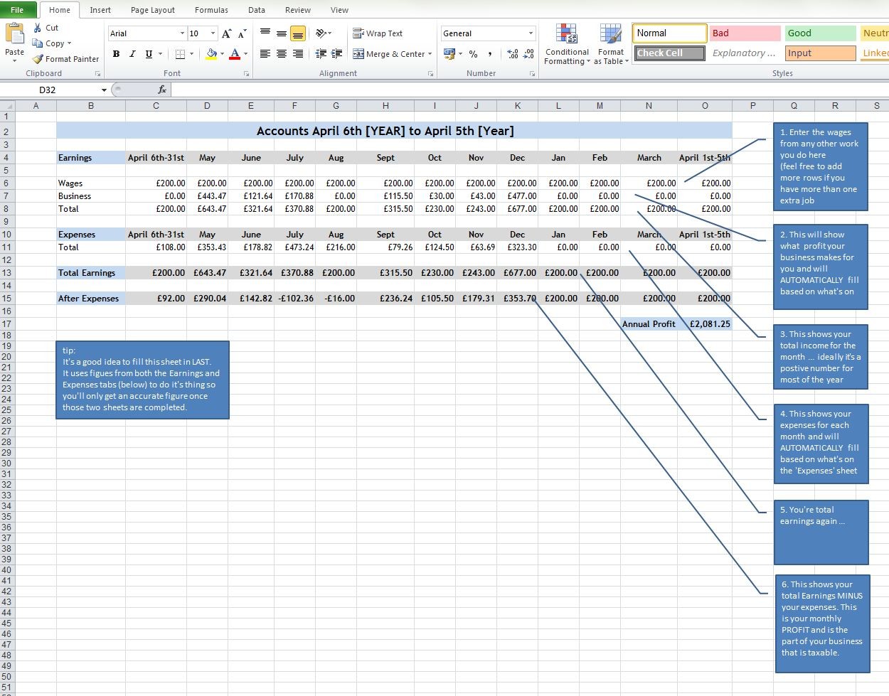 Tax Returns For Super Small Creative Businesses Part Two Becca Document Return Spreadsheet