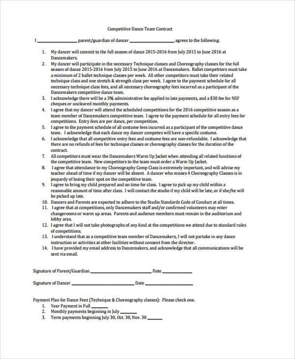 Team Contract Com Document