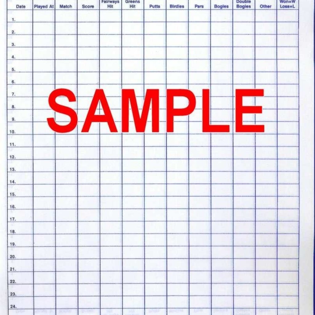 Team Golf Gear Easy Score Book Coaches Scoring With Document Stat