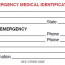Template For Badge Free Medical ID Card Click To View Or Right Document Emergency