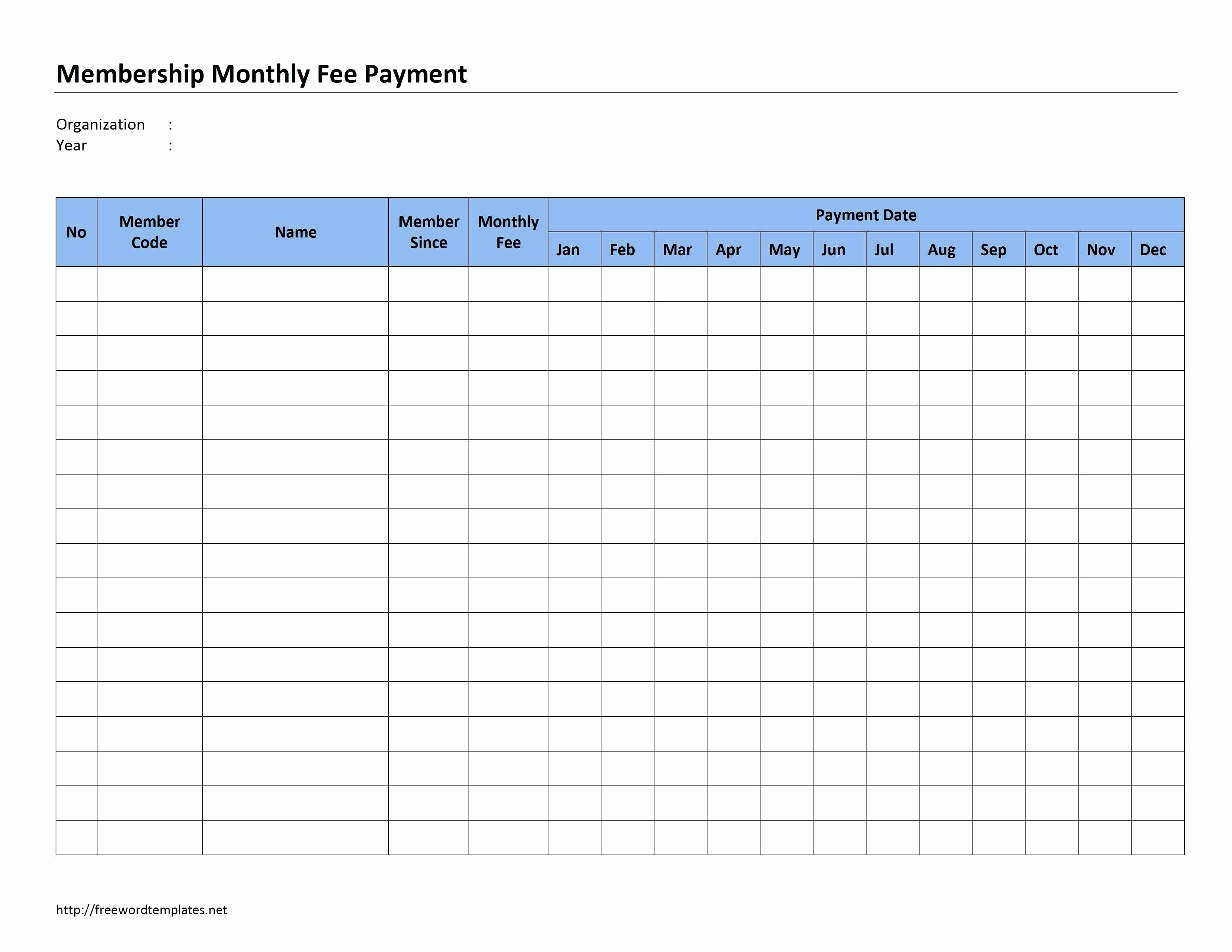 Tenant Rent Tracking Spreadsheet Luxury Template Monthly Document
