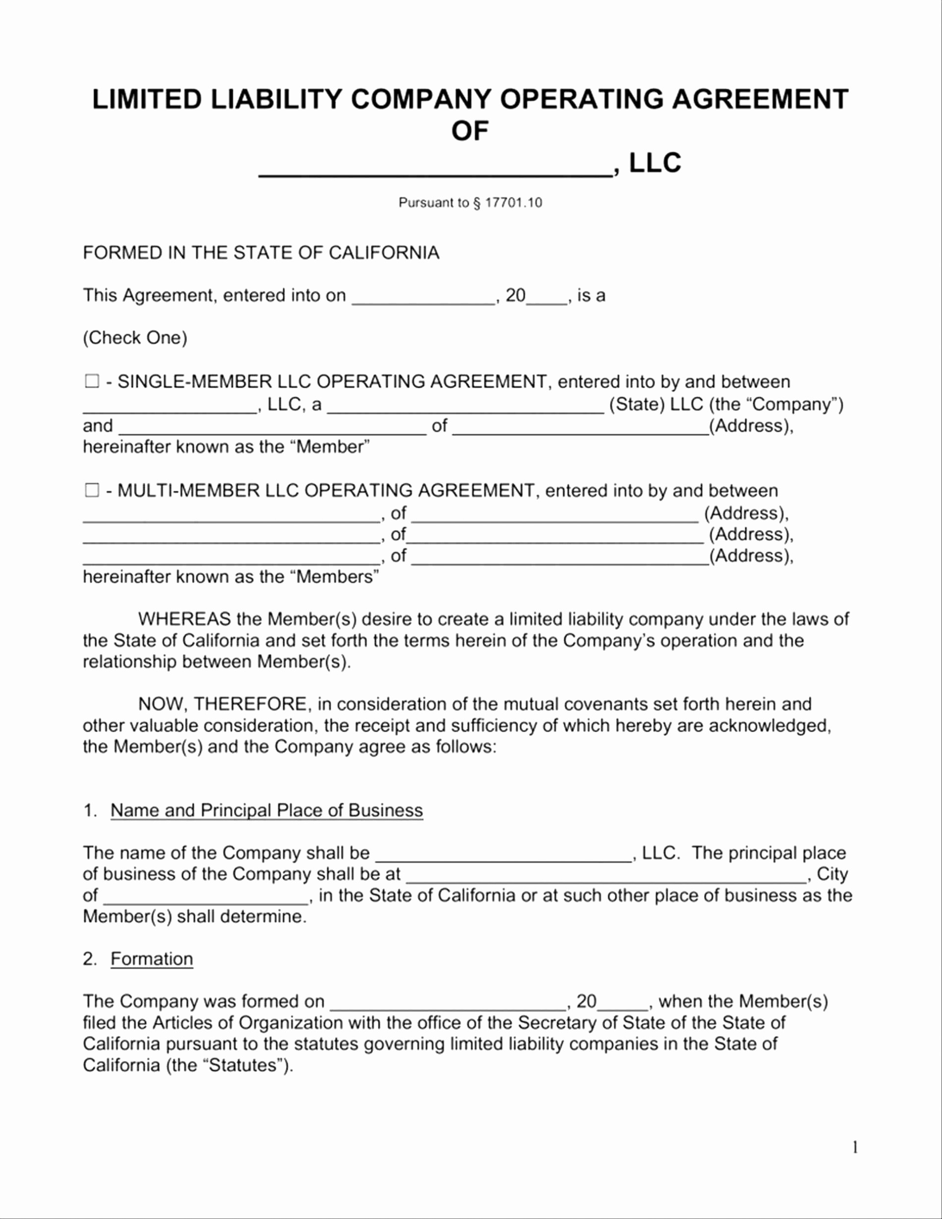 Texas Llc Operating Agreement Form Luxury Document