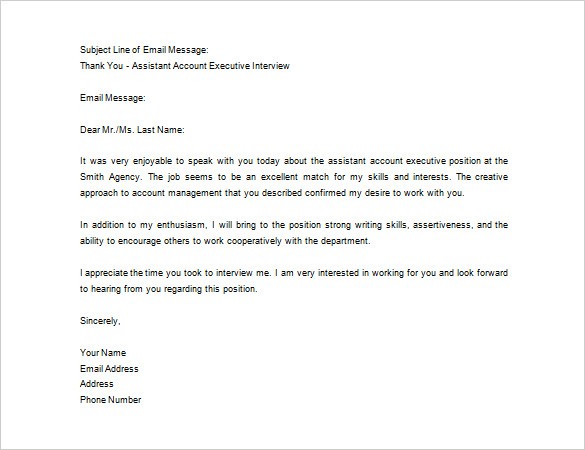 Thank You Email After Phone Job Interview Example Writing A Document Creative